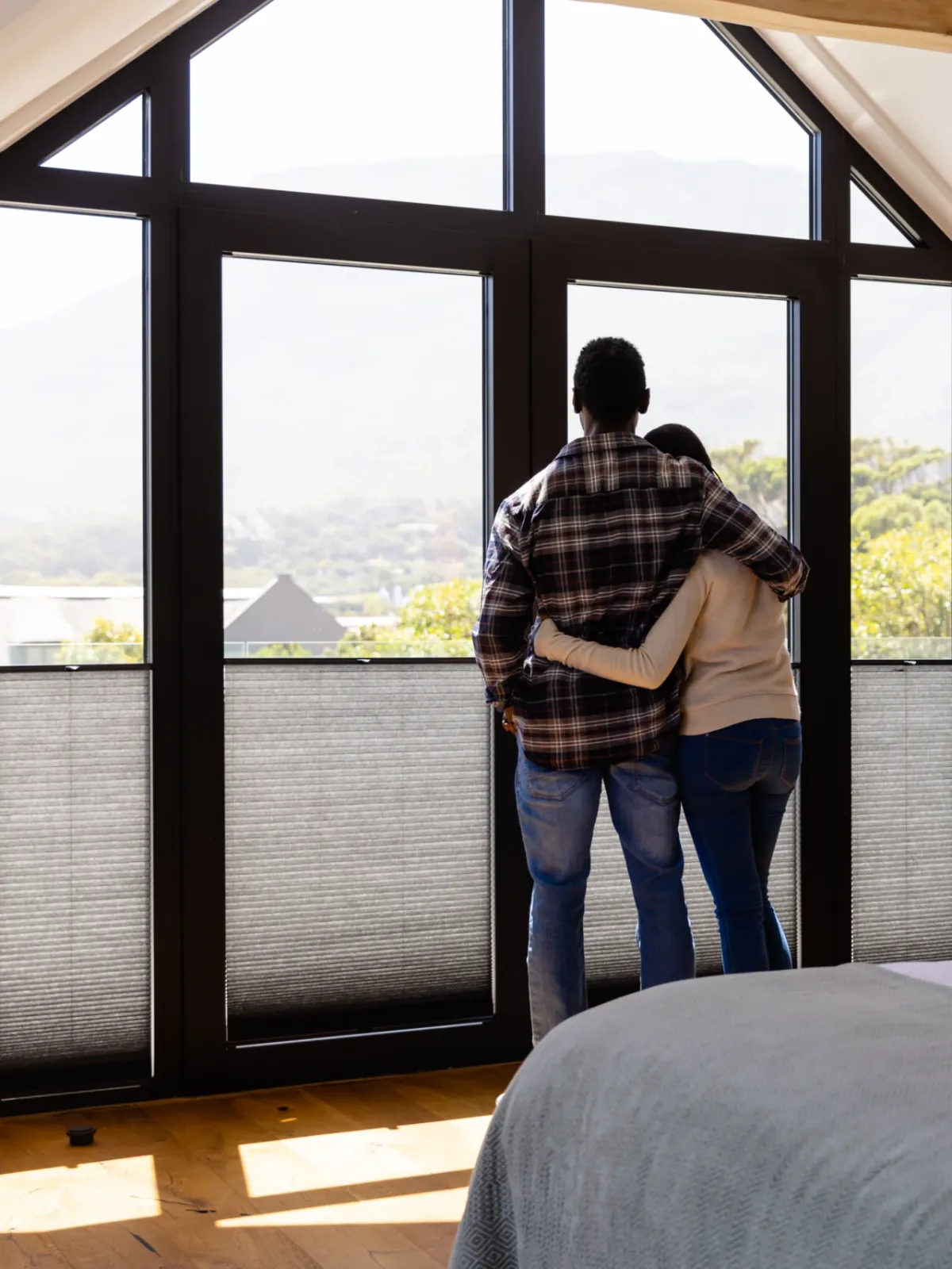 Honeycomb Shades custom window treatment by Charm Curtain